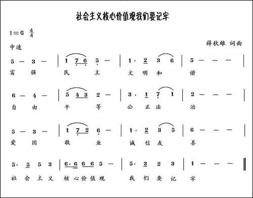 社会主义核心价值观我们要记牢