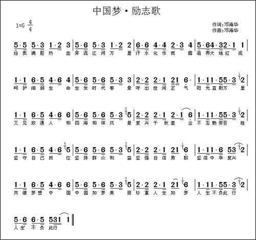 中国梦·励志歌