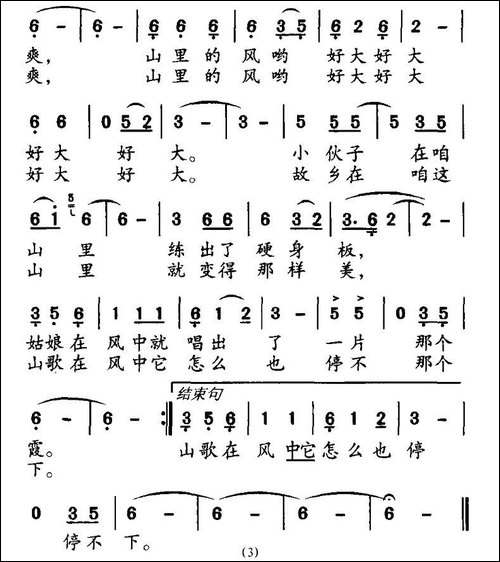 山里风好大