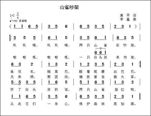 山雀吵架