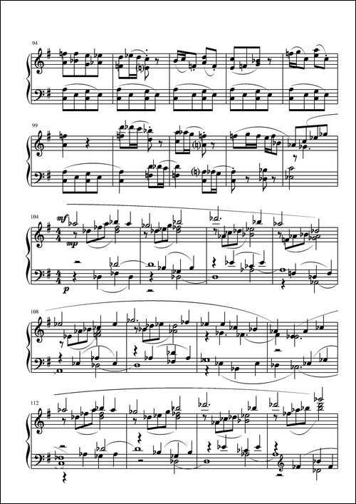 第十一钢琴奏鸣曲-葛清作曲版