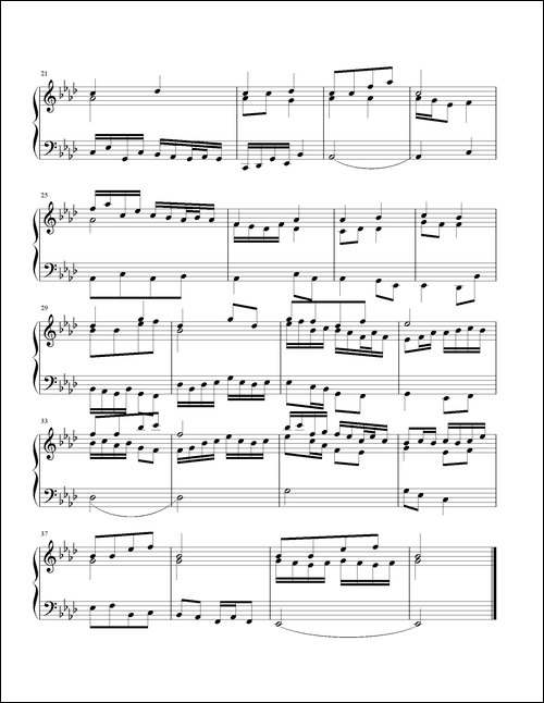 三声部赋格曲绣荷包